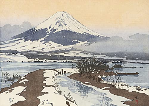 Amazon.com: Japanese Art Print - Fuji from Kawaguchi Lake